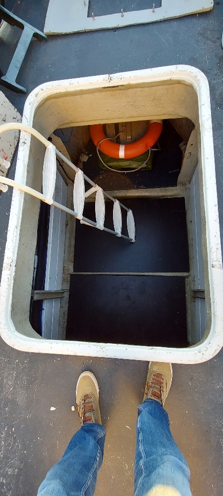 Diep visruim met ladder